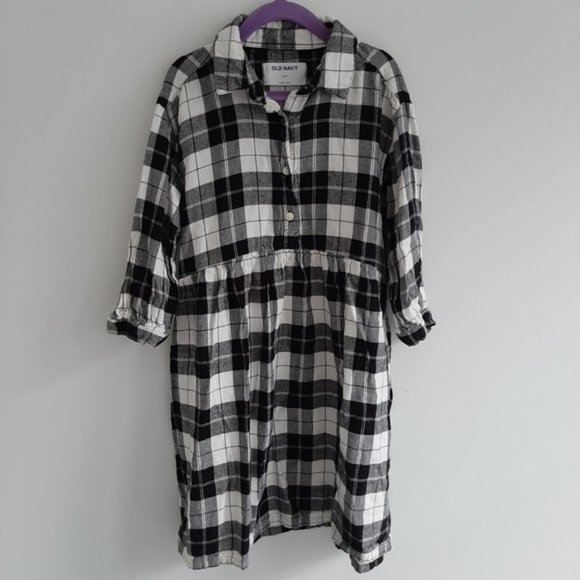 OLD Navy plaid dress size 8 - Picture 1 of 9